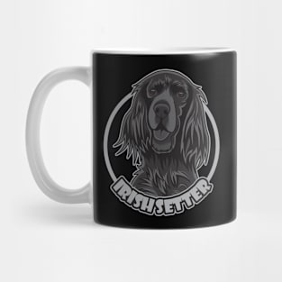 Greyscale Monochromatic of the Irish Setter Mug